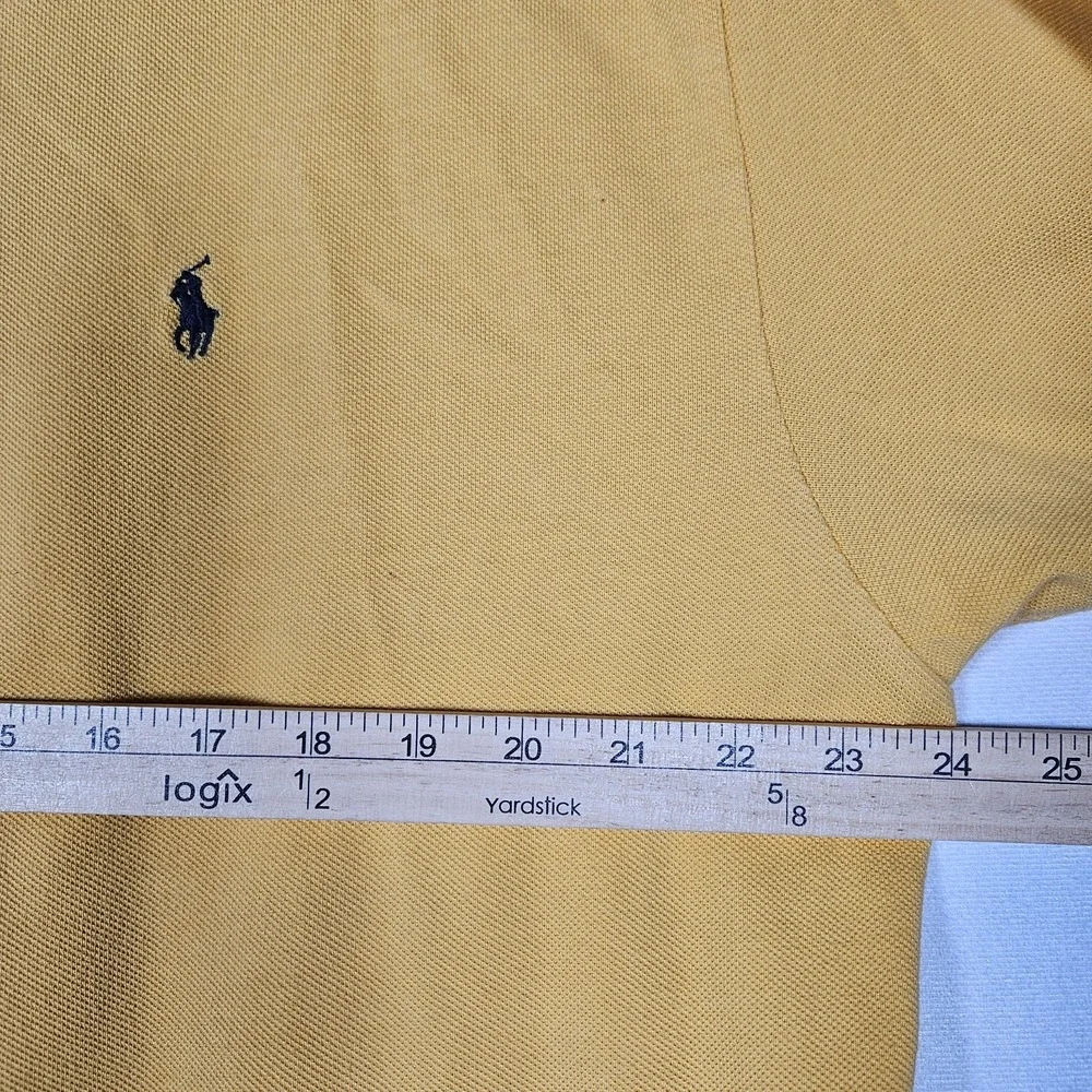 Polo Ralph Lauren Polo‎ Shirt Men's XXL Butter Yellow Cotton Performance Preppy